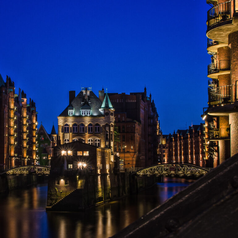 Wasserschloss Speicherstadt in Hamburg