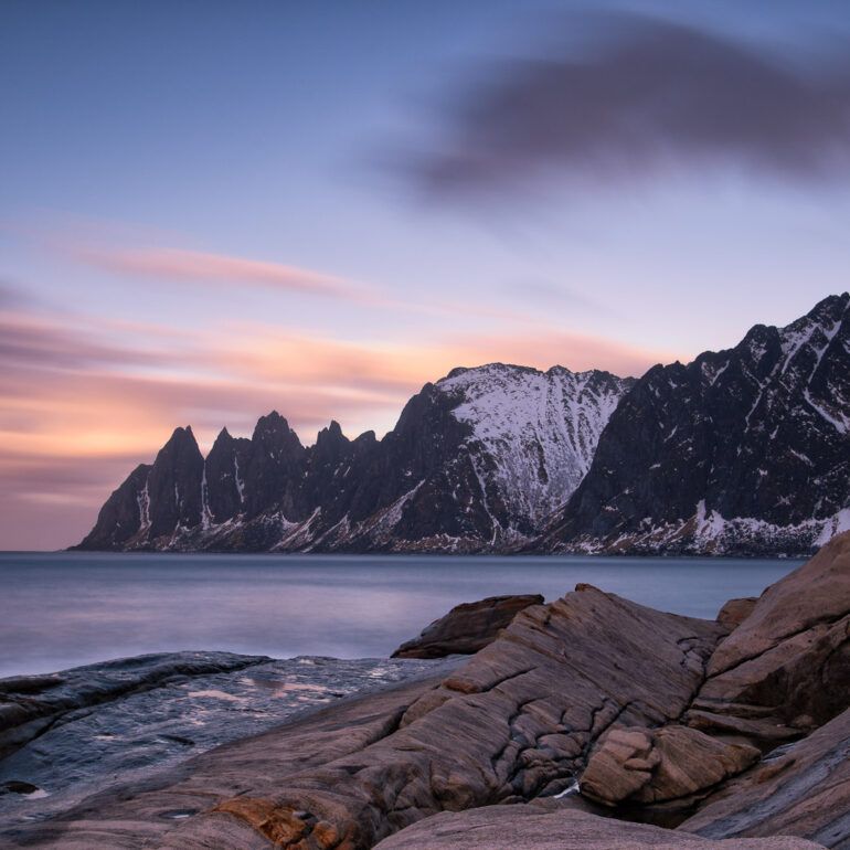 Tungeneset am ERsfjord auf der Insel Senja