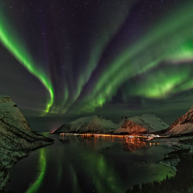 Polarlicht am Bergsbotn Insel Senja