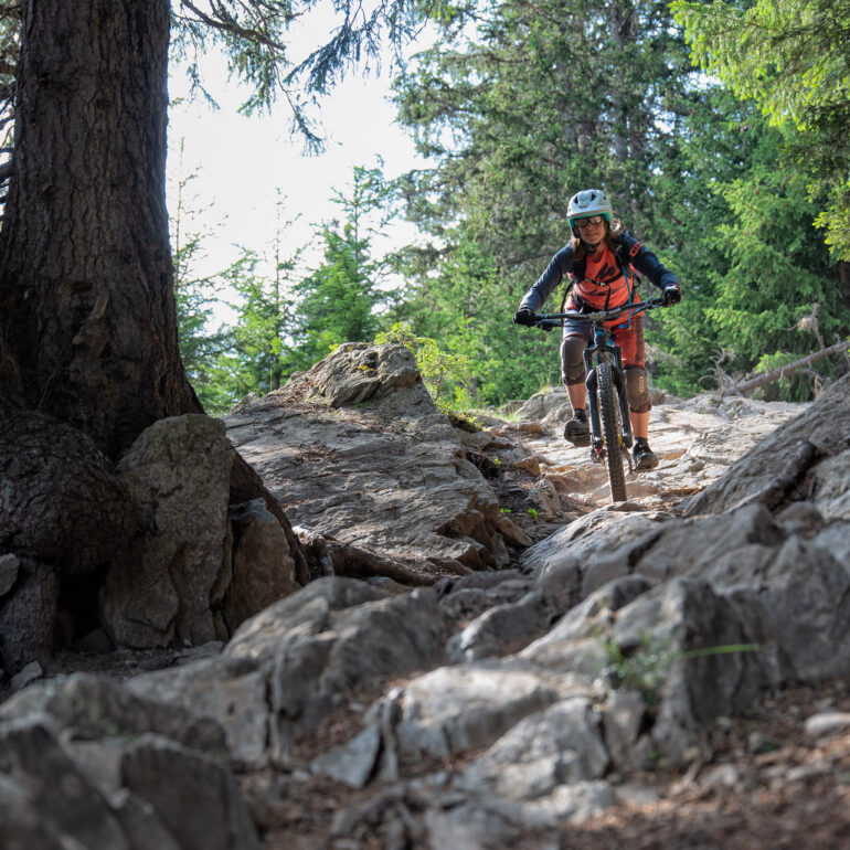 Bunkertrail am Reschensee - Alpenurlaub mit dem Mountainbike
