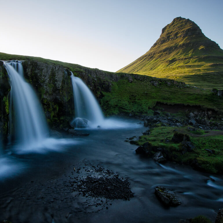 Kirkjufell Wasserfall Island