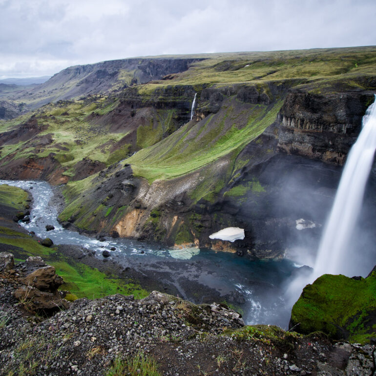 Háifoss Wasserfall Island