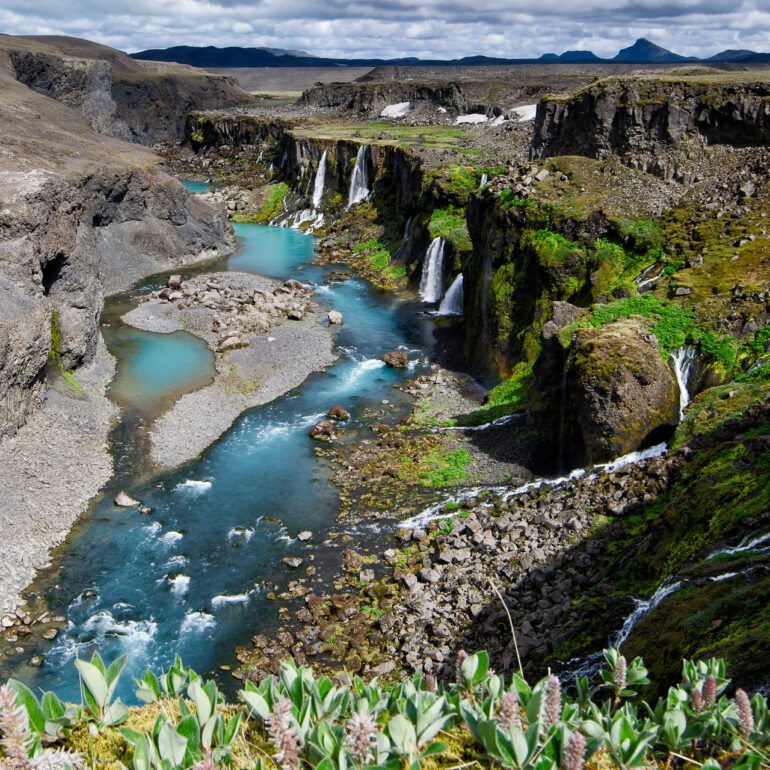 Hidden Canyon im Hochland von Island
