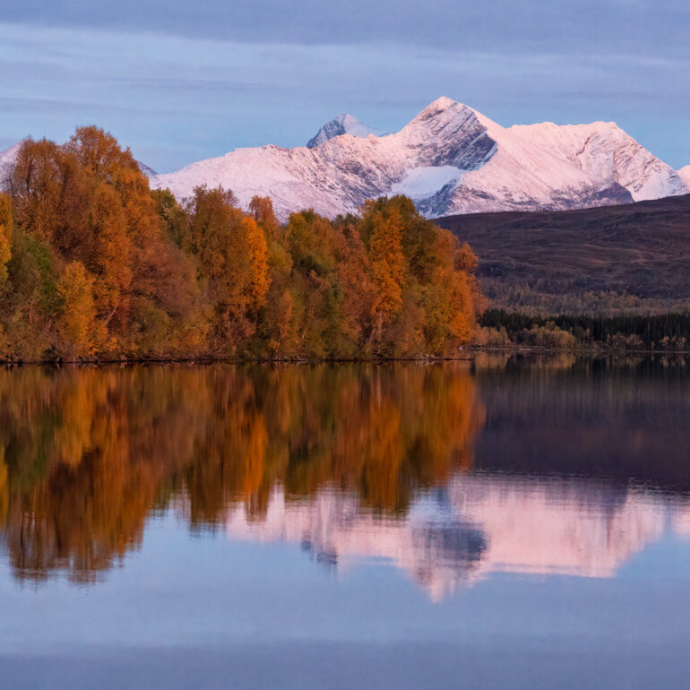 Andvatnet Norway blue hours autumn