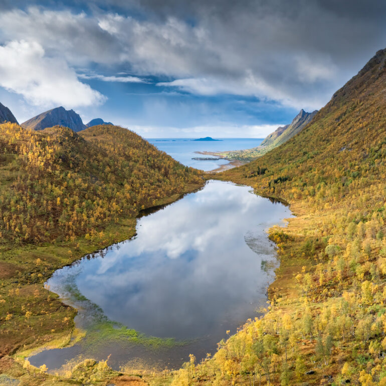 Storvatnet Senja Norway Autumn